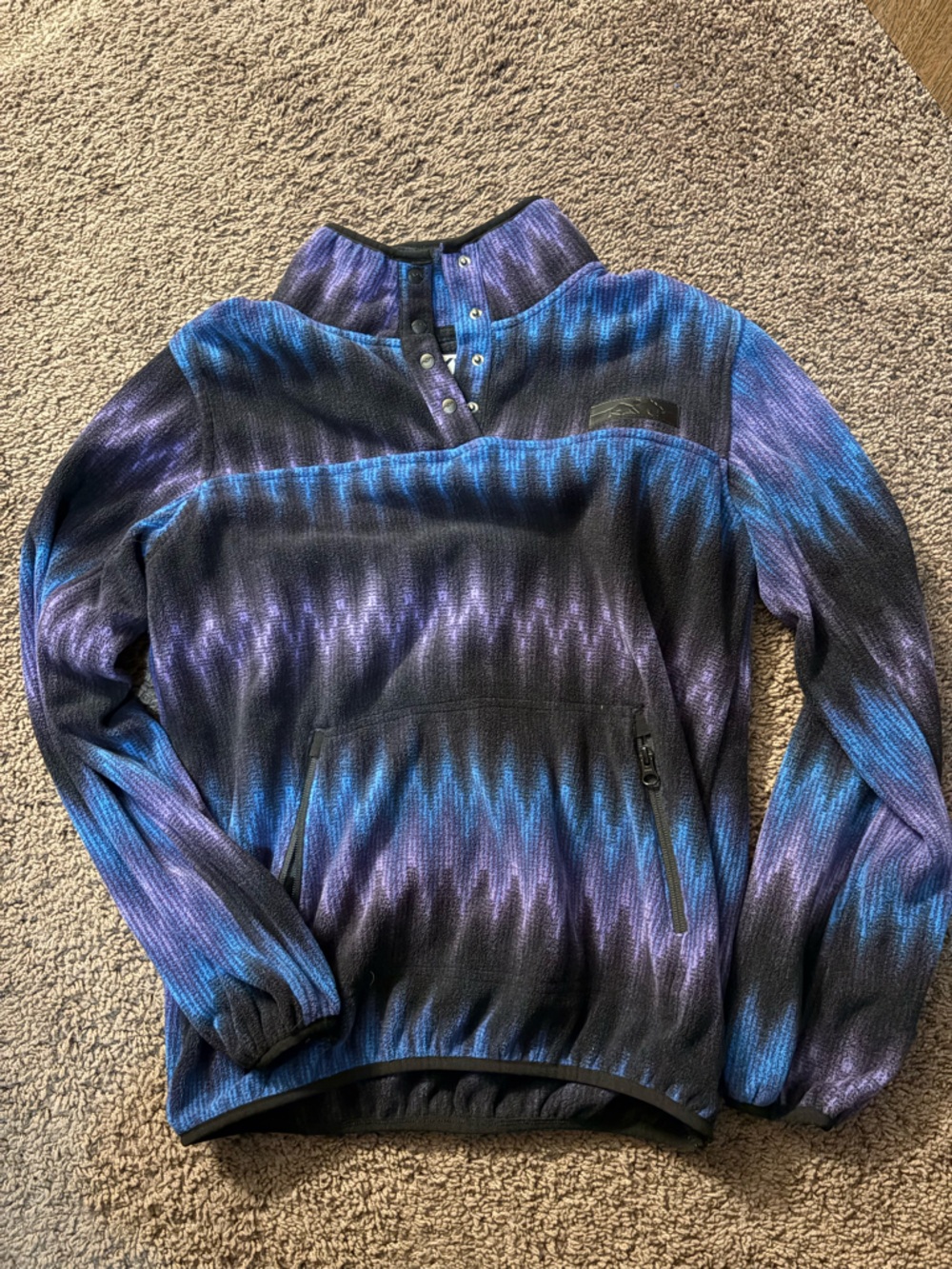 Kavu Purple & Blue Ombre Pullover and a Hoodie